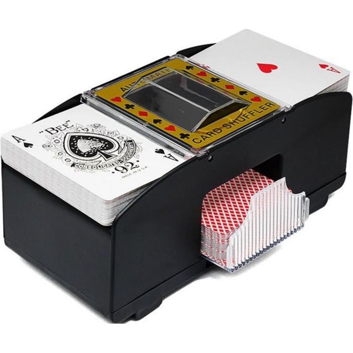 Automatic electric poker card shuffler for home party club