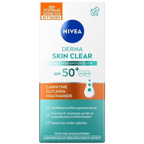 Nivea Derma Skin Clear dnevni fluid proti UV-zaščiti 40 ml