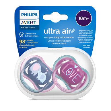 Philips Avent Ultra Air Deco 18 kk tytöille, 2 vrk, 2 vrk