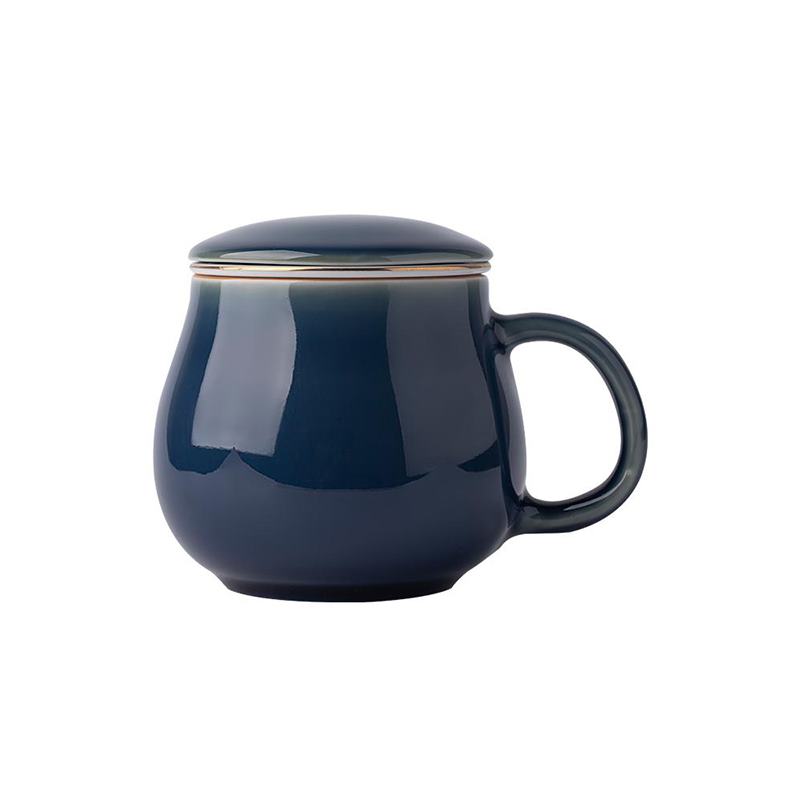 Mug réutilisable en céramique originale et luxueuse, avec couvercle de style nordique et couvercle personnalisable (réf. KK60MK).