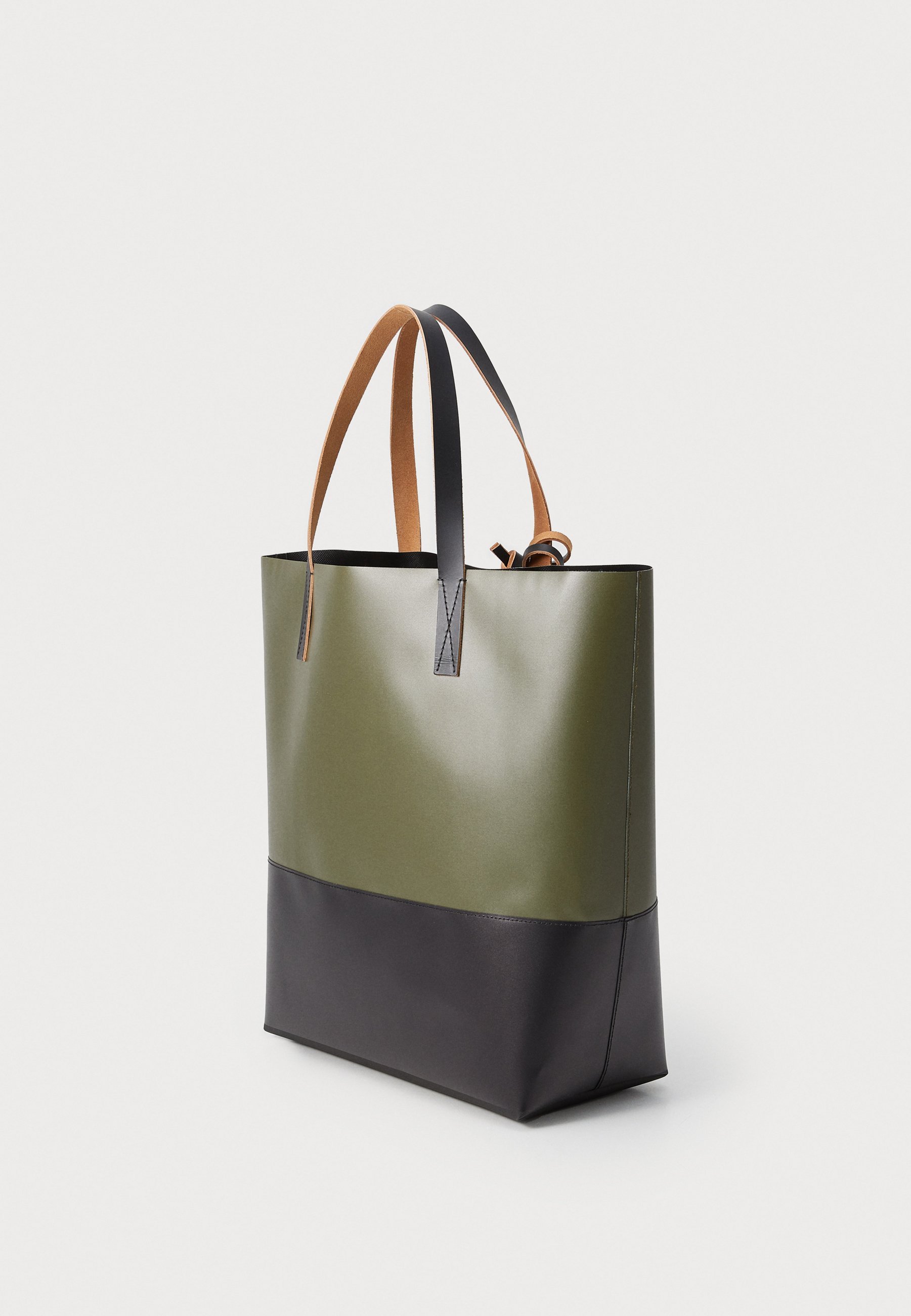 Marni TRIBECA TOTE UNISEX - Borsa tote - verde salvia scuro/nero