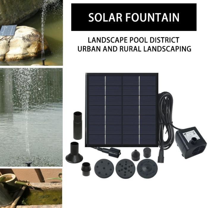 Bomba de agua solar Prumya, fuente solar, no requiere plantas, baterías ni electricidad, para decoración de estanques, piscinas o jardines.