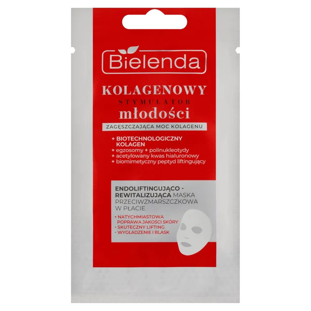 Bielenda Kolagenowy Stymulator Młodości endoliftingująco-rewitalizująca maska w płacie