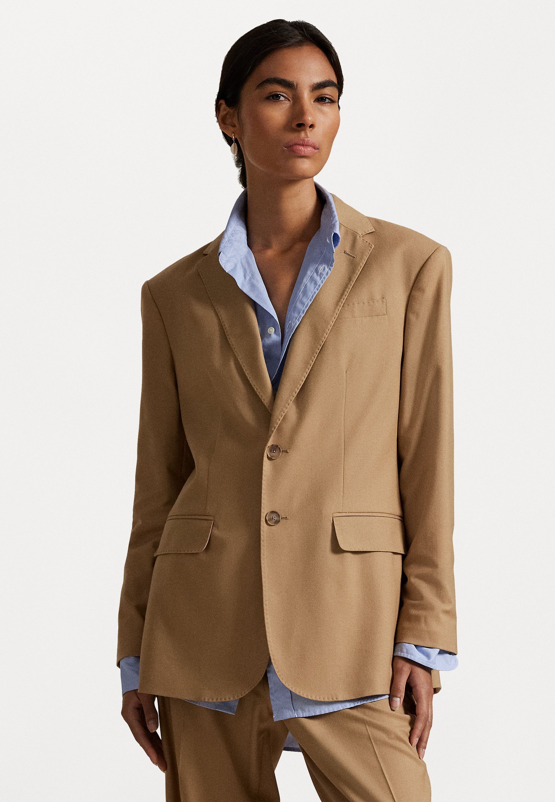 Polo Ralph Lauren BLAZER VAN STRETCHWOLMIX - Blazer - camel