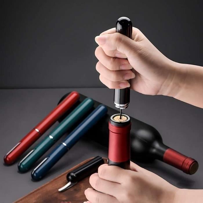 Tire-bouchon - Ouvre-bouteille portable à pression d'air - Vert