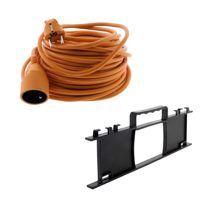 Cable alargador para jardín de 25 m + organizador de cables - Zenitech