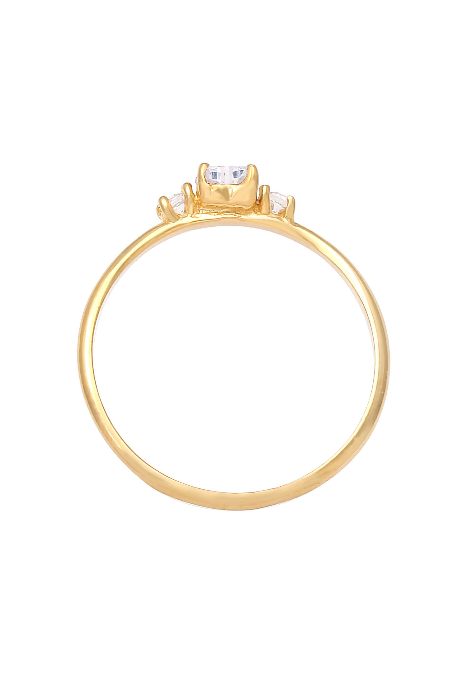 Elli Femmes Bague de fiançailles Cœur avec cristal de zirconium en argent sterling 925