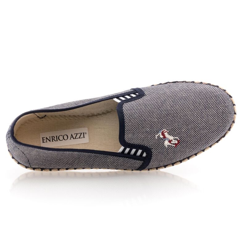 Miesten espadrillit köysipohjalla - sininen