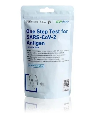 Eenstaps snelle antigeentest voor Covid-19, wattenstaafje voor zelftest
