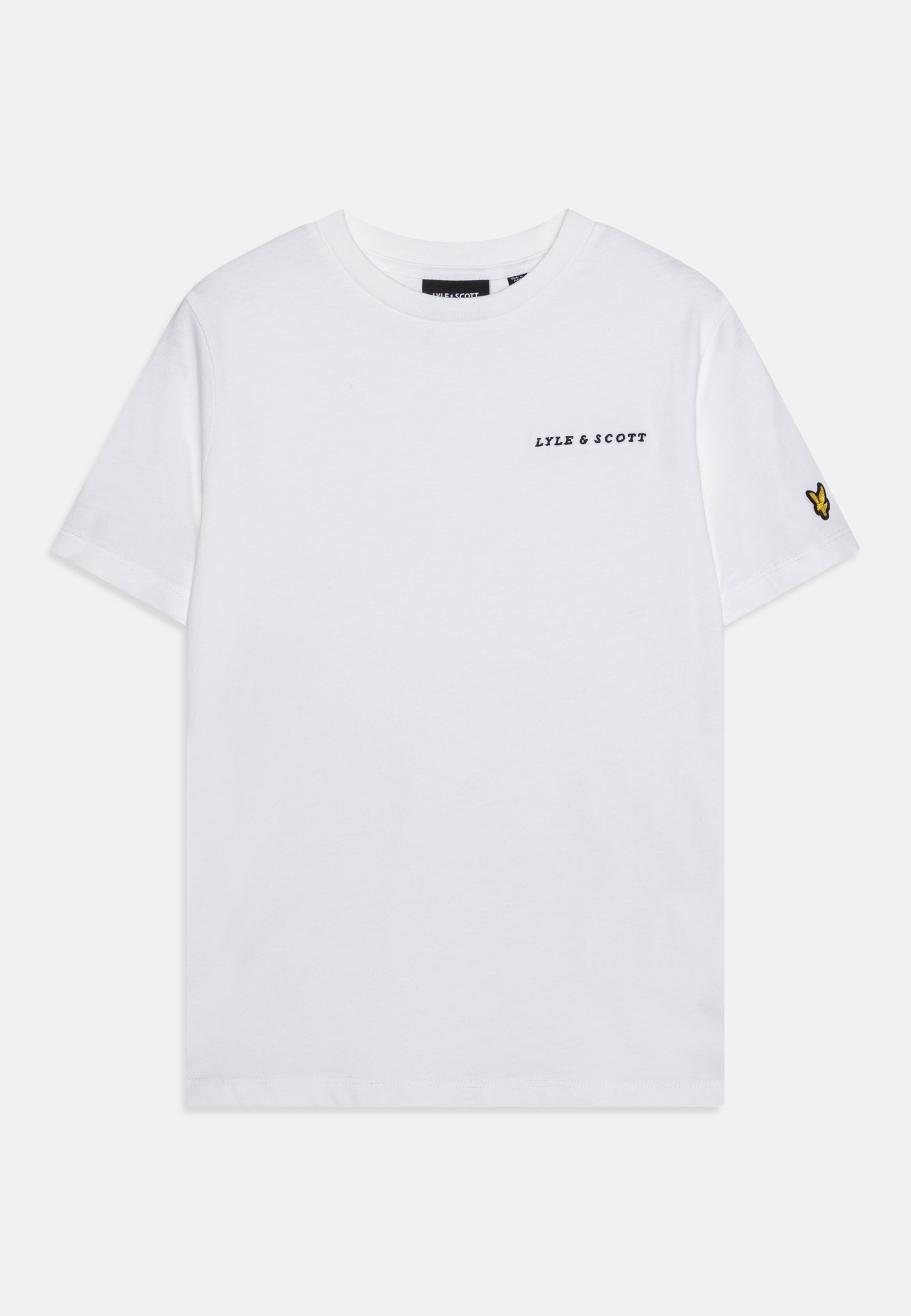Lyle & Scott T-shirt met geborduurd logo - Basic T-shirt - wit