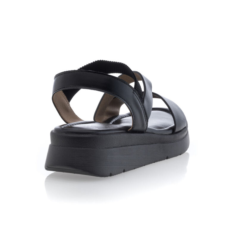 Zwarte sandalen/open teenschoenen voor dames