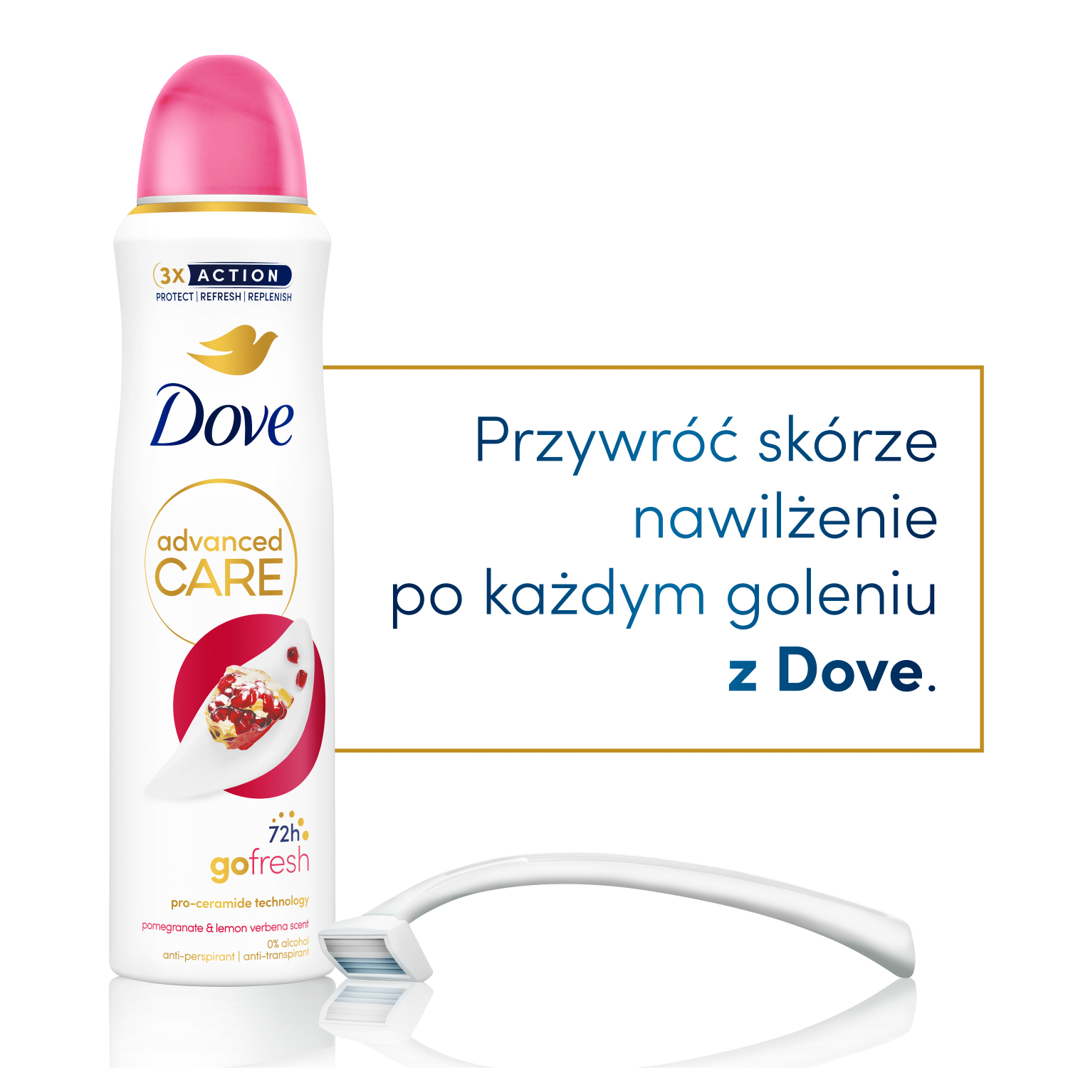 Dove Advanced Care granātābolu un citronverbēnas aromāts