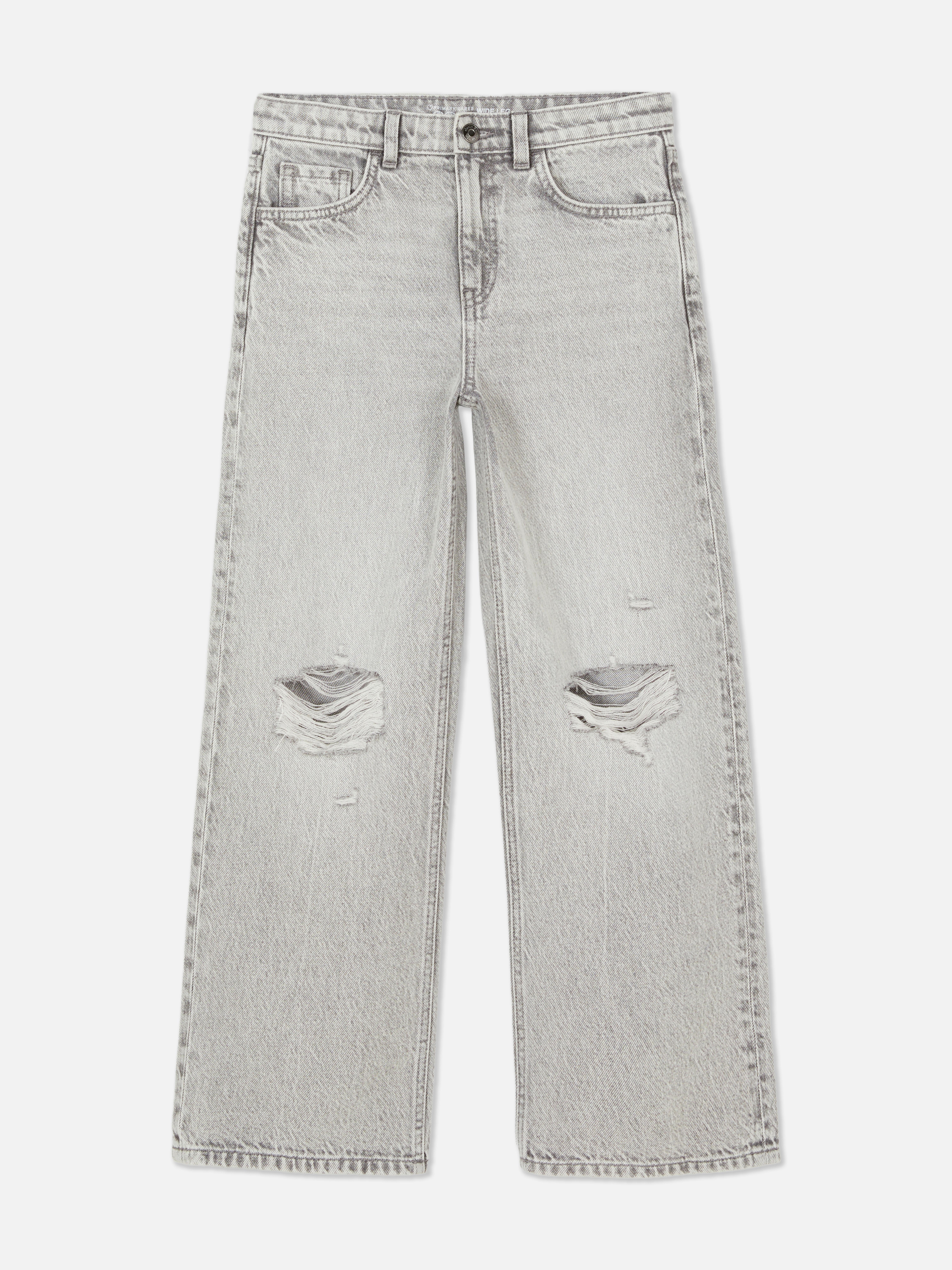 Blugi cu croială largă și crăpături. Acești blugi cu croială largă ar putea deveni noul lor favorit din denim.