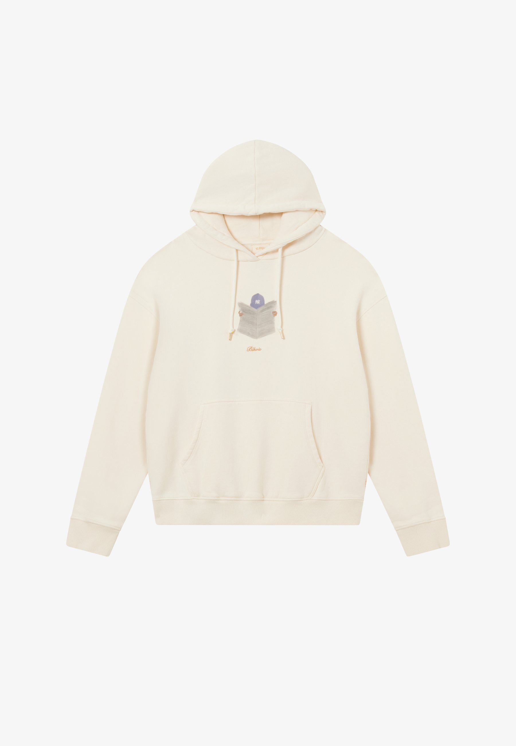 BLKVIS NEWSPAPER UNISEX - Hoodie - antiek wit