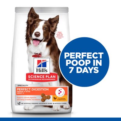 Hill's Science Plan Adult 1+ Perfect Digestion pour chiens de race moyenne au poulet