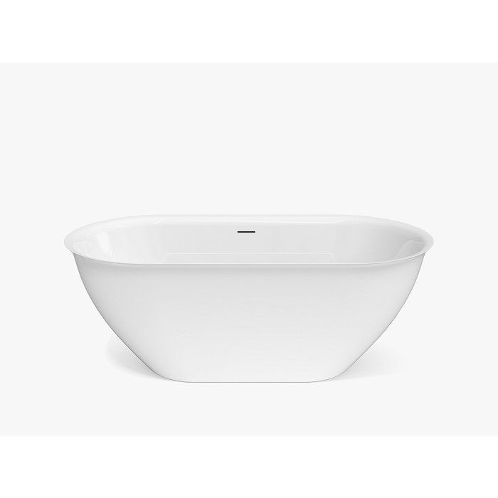 Bañera exenta - 160 x 80 x 58 cm - Acrílico - Blanco - 197 L - SORTINO