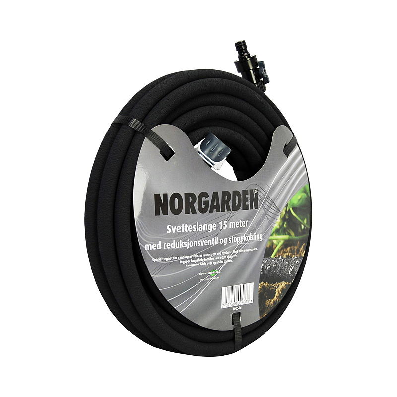 Nordic Garden Svedslange 15 m, med koblinger, Norgarden