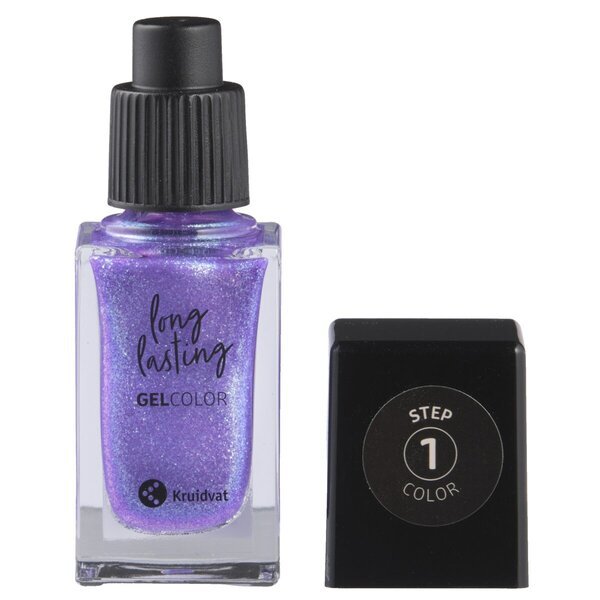 Kruidvat Cosmic Dreams 030 Nebula Purple dolgoobstojen barvni gel za nohte 9 ml