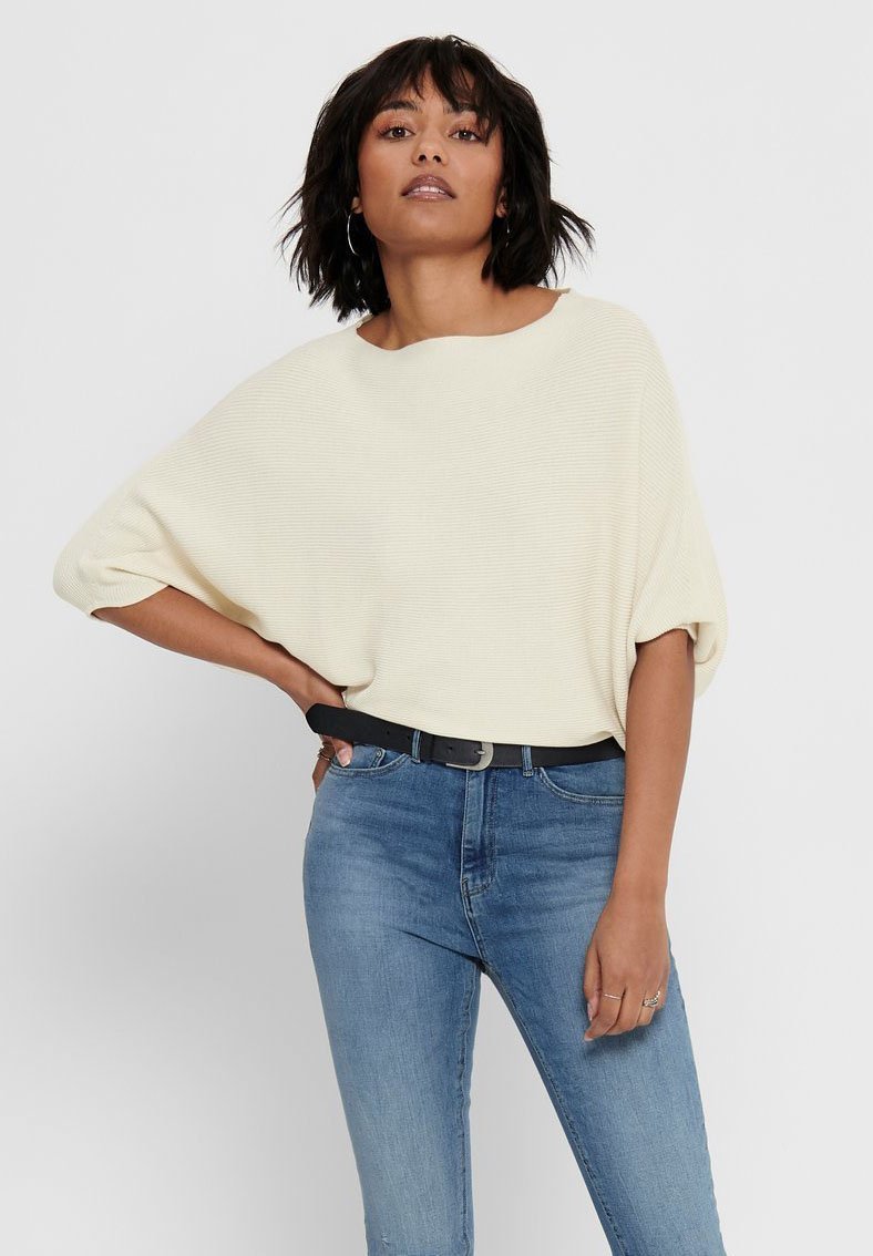 JDY JDYNEW BEHAVE BATSLEEVE - Pull - lait de poule