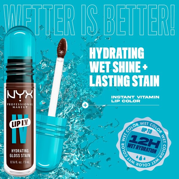 Batom Líquido Hidratante NYX Professional Makeup Lip IV 06 Espresso Soak