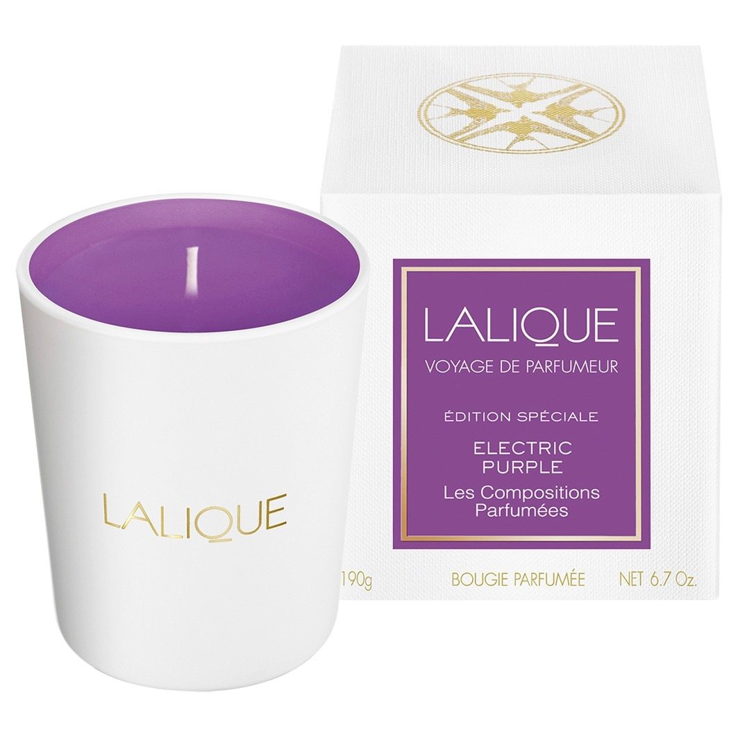 Lalique Candle Voyage de Parfumeur Electric Purple - 190 g