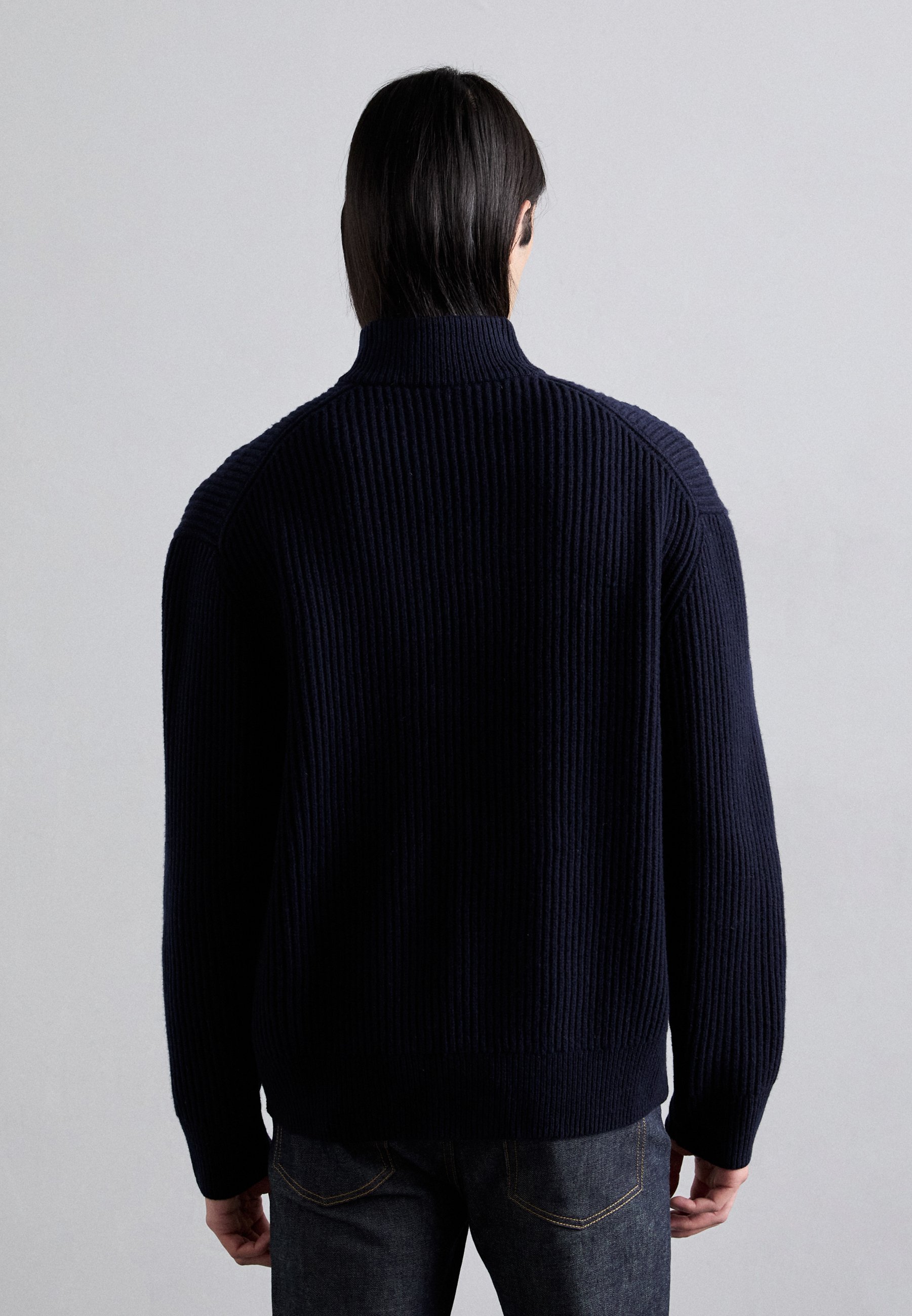 Filippa K HALF ZIP - Trui - marineblauw
