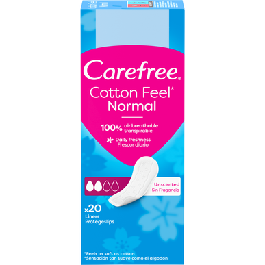 Carefree Cotton Feel Normal Protegeslips Air Breathable dnevni higijenski ulošci 20 komada