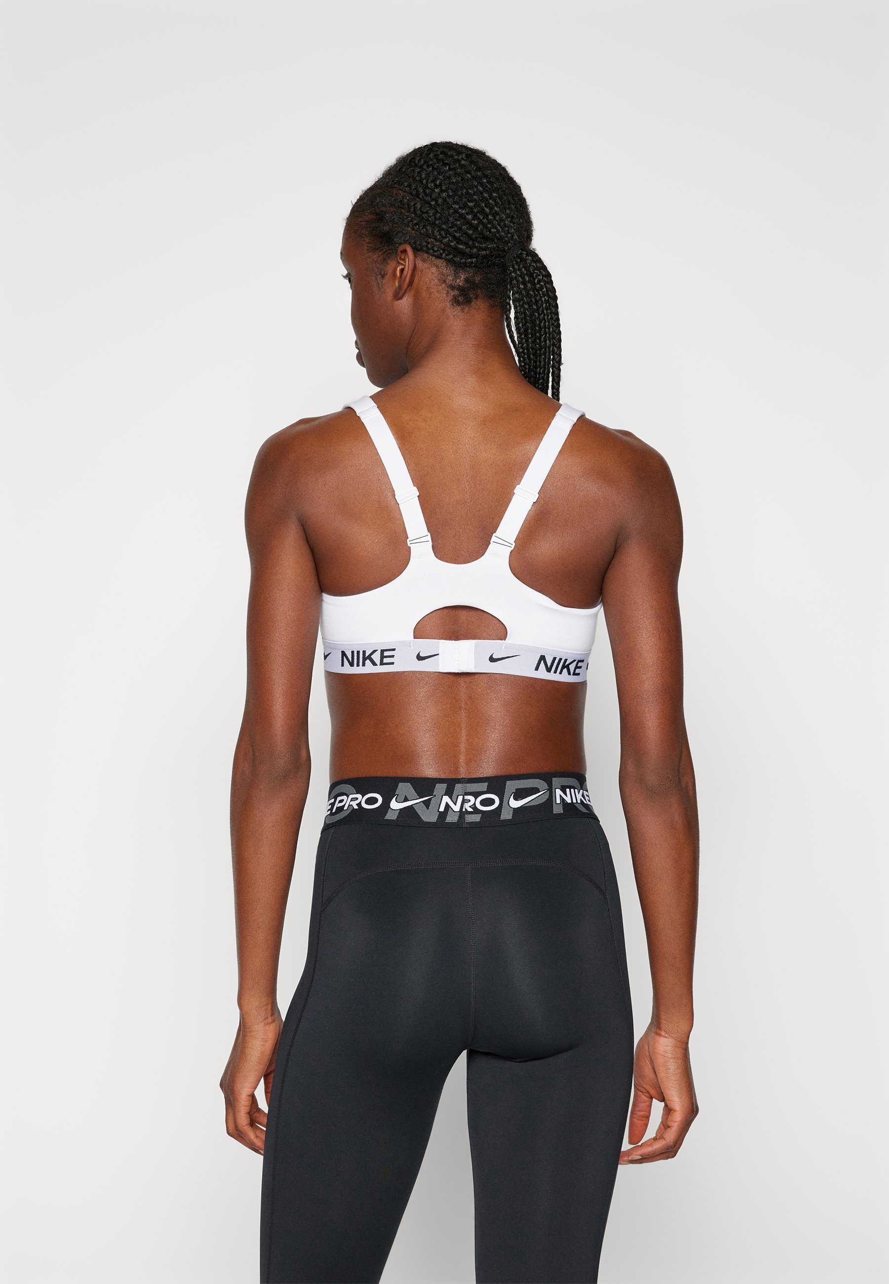 Soutien-gorge de sport Nike Performance INDY BRA - Maintien élevé - Blanc pierre mauve noir
