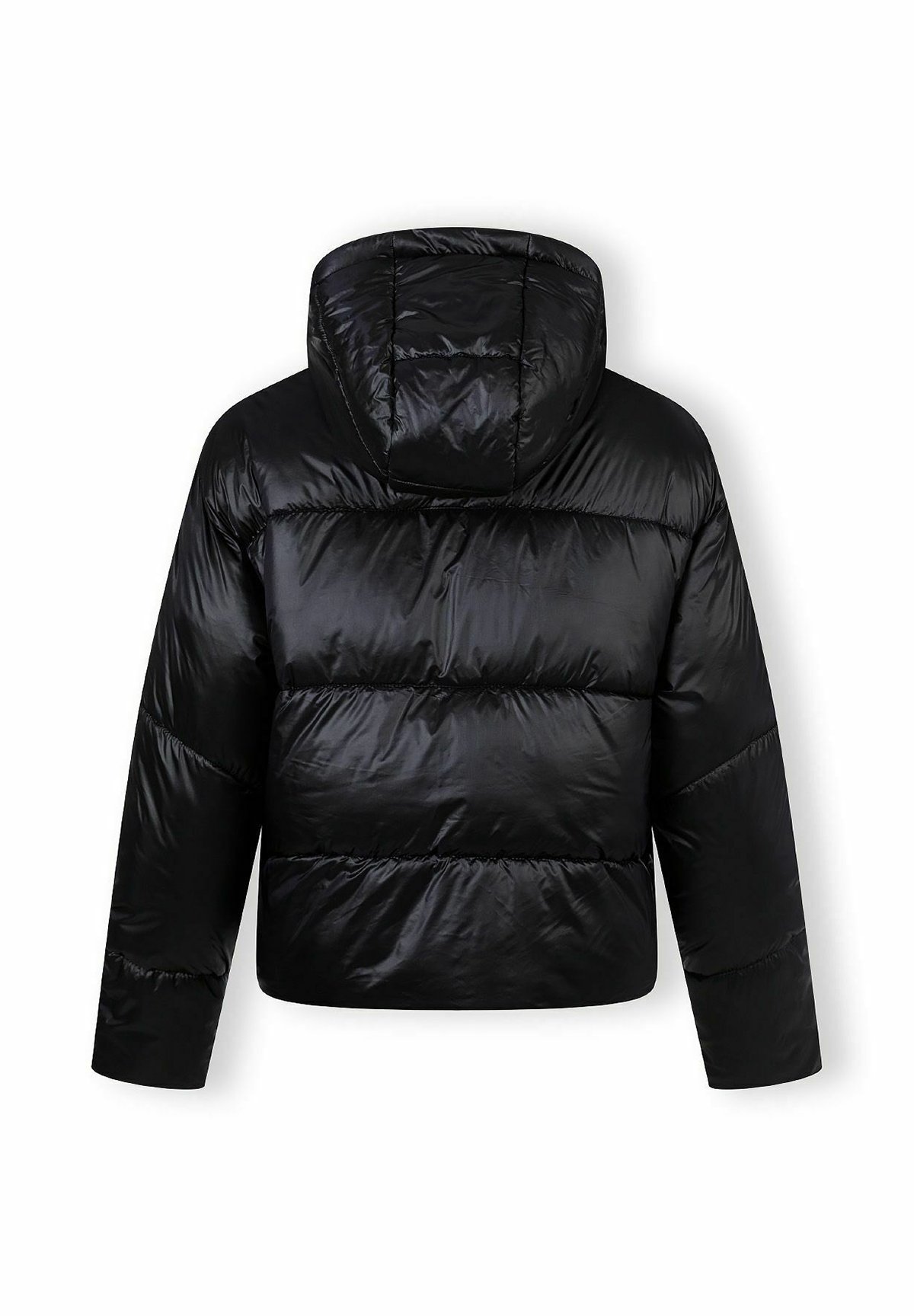 RESPECT GEWATTEERDE HOODIE MET RITS AAN DE VOORKANT - Winterjas - zwart