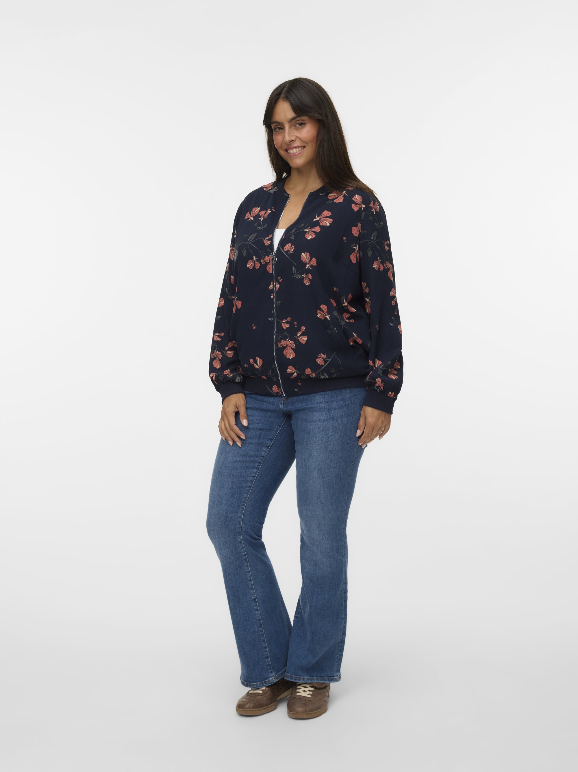 Vero Moda Curve VMNEWHALLIE - Bomberjack - nachtelijke hemel