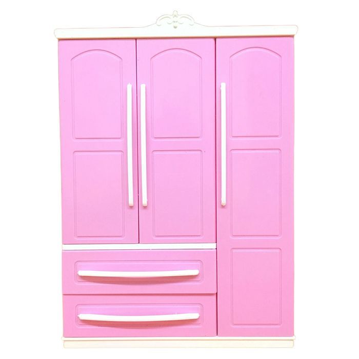 Armario para muñecas, organizador de ropa, muebles para mini princesas, adornos para armarios, armario para casa de muñecas