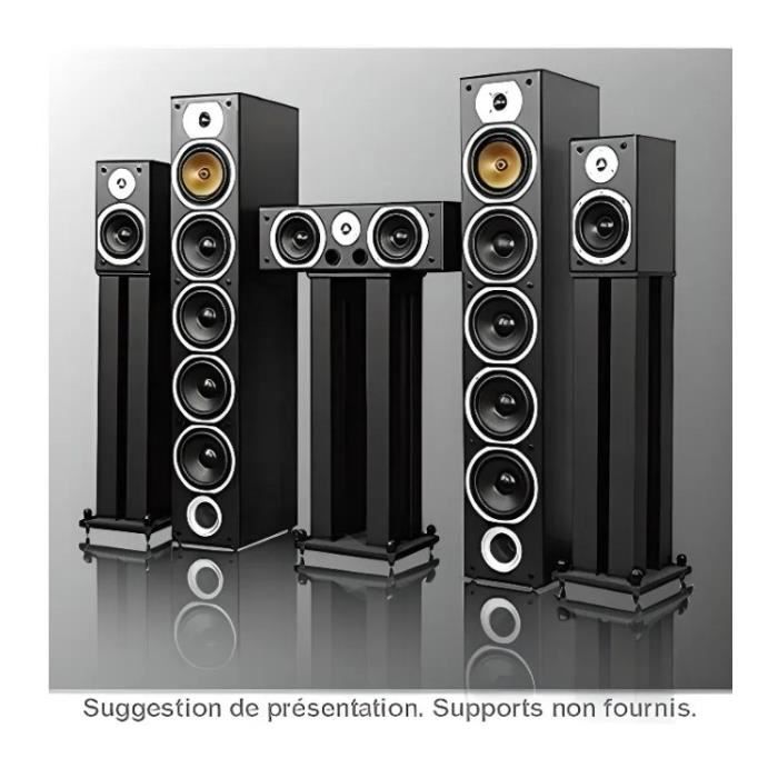 Sistema home cinema BENG V9B con 5 diffusori (2 a torre, 2 satelliti, 1 centrale) - Nero