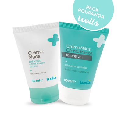 Wells Duo håndkrem og intensivkrem 2 x 50 ml 2 x 50 ml
