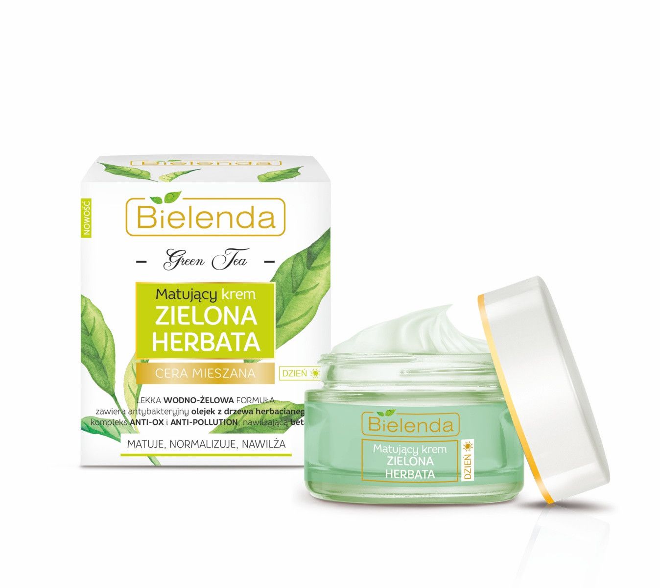 Matirajuća dnevna krema s mirisom zelenog čaja Hidratantne kreme za lice