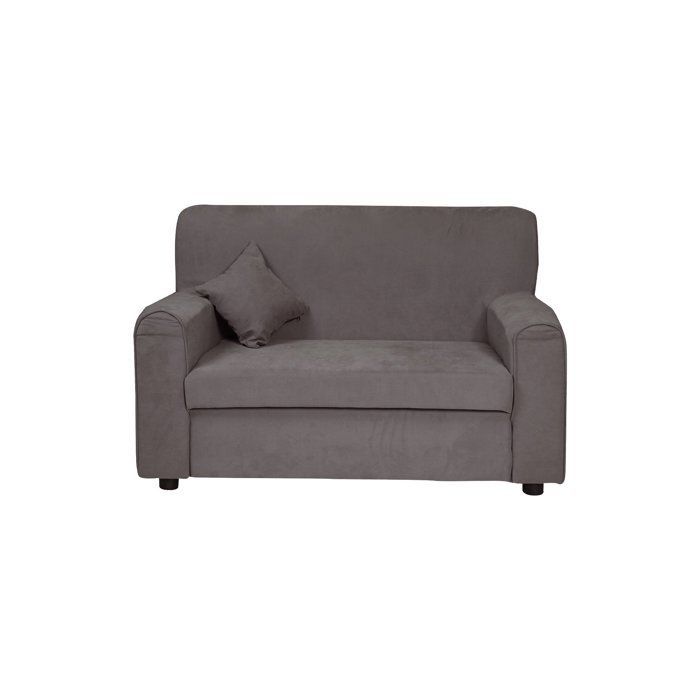 Dmora - Andreia 2-zits vaste bank, 125x73xh85 cm, grijs