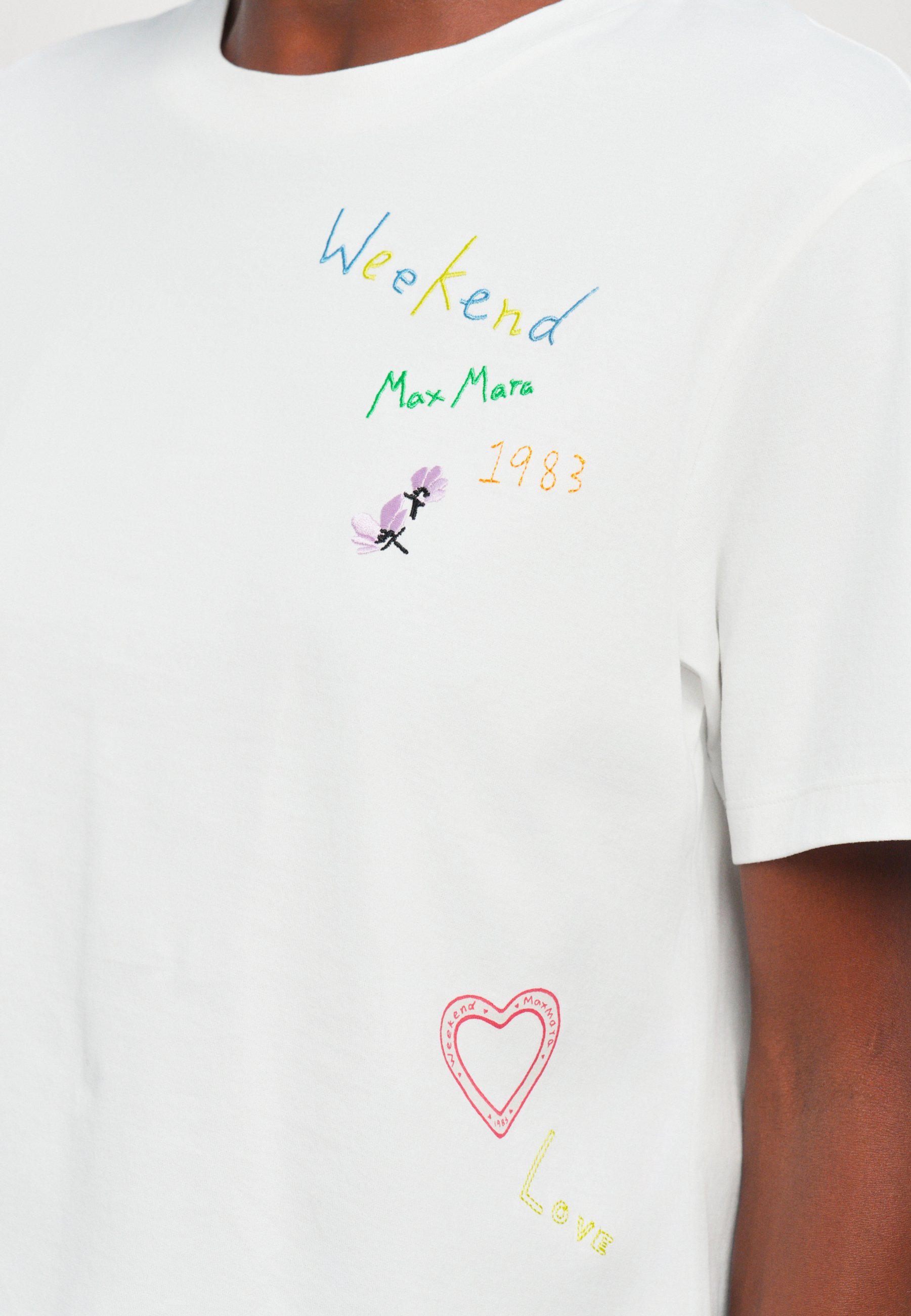 WEEKEND MaxMara ACLINE - Print T-Shirt - Weiß