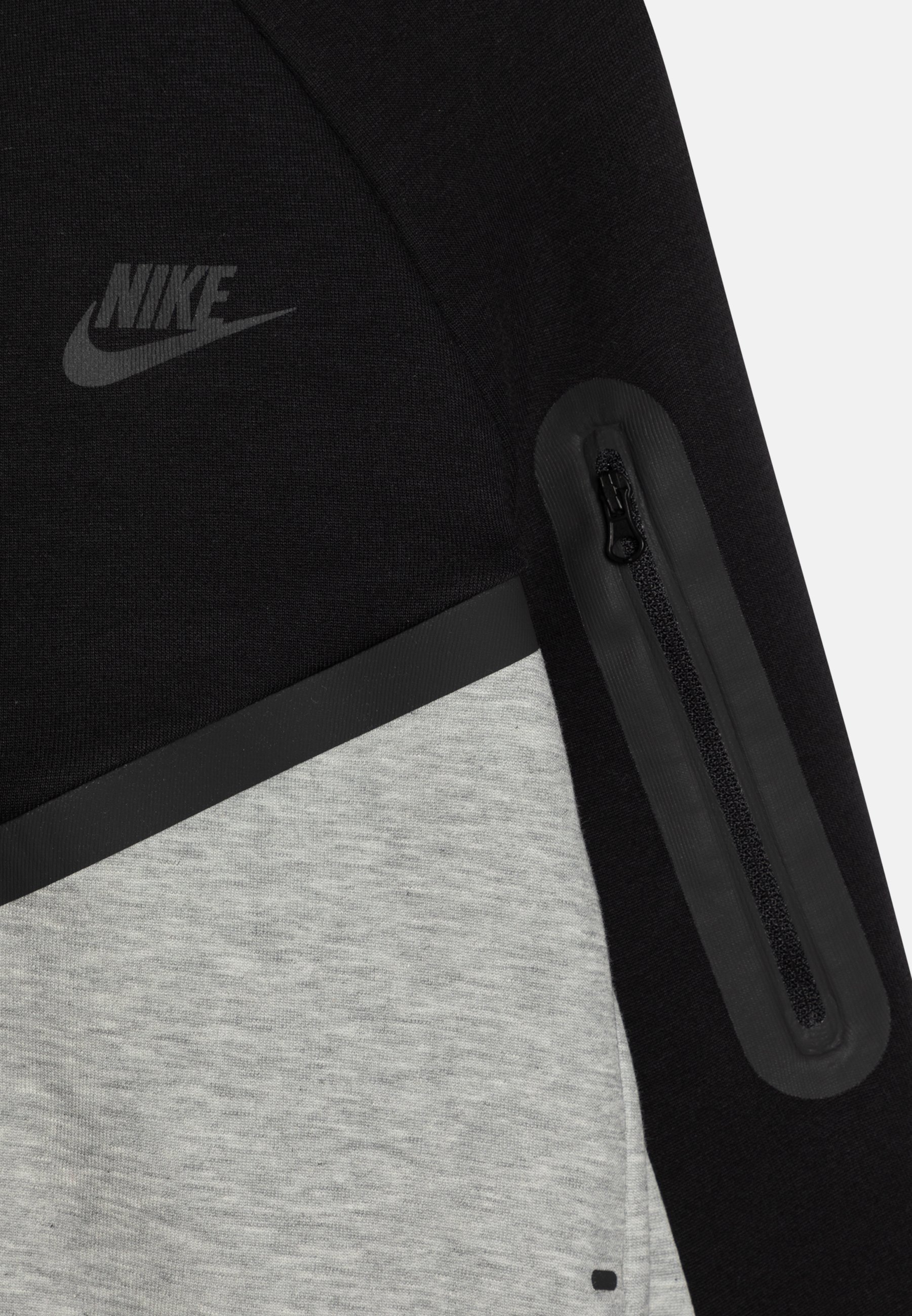 Nike Sportswear UNISEX - Sweatshirt met rits - donkergrijs gemêleerd/zwart/wit
