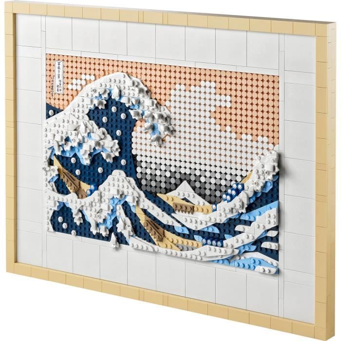 LEGO® ART 31208 Hokusai – La Grande Vague, Décoration Murale Japonaise, Loisir Créatif, Adultes