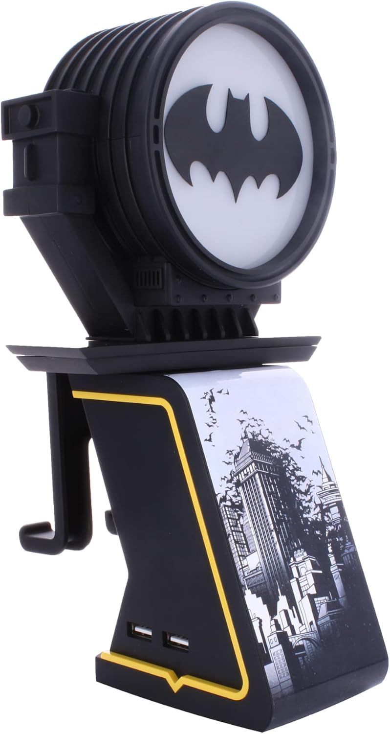 DC Comics Ikon Light Batman Figurine - EXQUISITE GAMING - Cable Guys - Headphone, smartphone, or small accessory holder - 25 cm