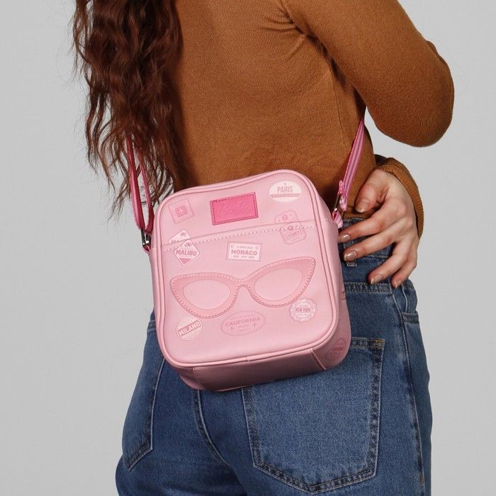 Bolso de hombro Barbie - Viaje - Rosa - Sintético - Con cremallera