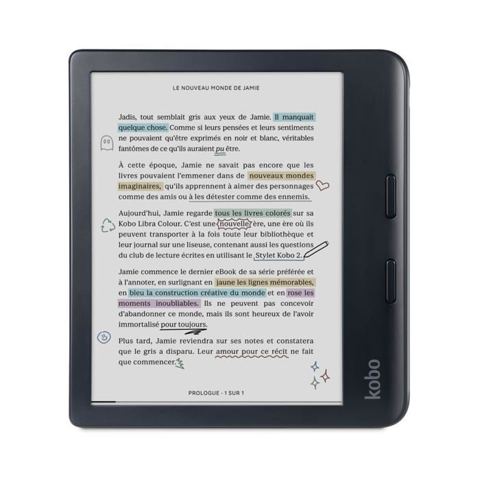 Leitor de e-books Kobo - N428-KU-BK-K-CK - Tela de 7 polegadas - 32 GB - Resistente à água IPX8