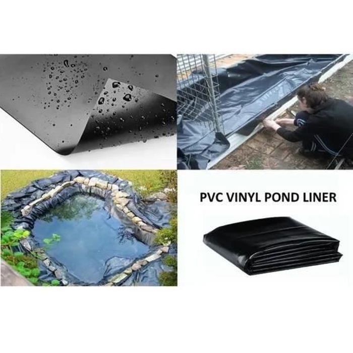 Revestimiento para estanques, 2 m x 3 m, revestimiento plegable y duradero, ideal para estanques pequeños, estanques de jardín y fuentes.