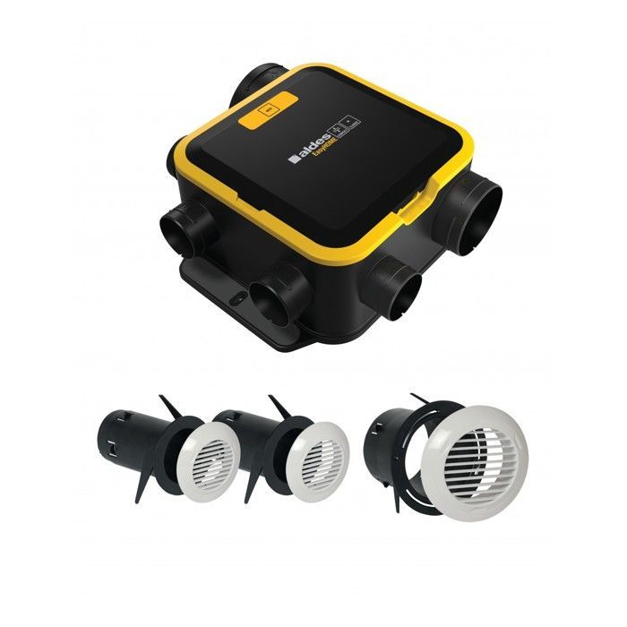 Kit Easyhome Auto Compact Single Flow Vmc + Griglie di ventilazione Bip - Aldes