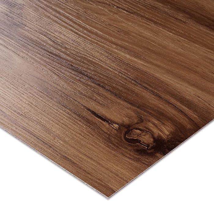 Baldosas adhesivas de PVC Livelynine, efecto madera natural, 30x30cm, impermeables, linóleo con aspecto de parquet, 30x30cm, 4 baldosas de madera natural