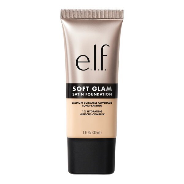 „elf Soft Glam 13 Fair Neutral Satin“ makiažo pagrindas, 30 ml