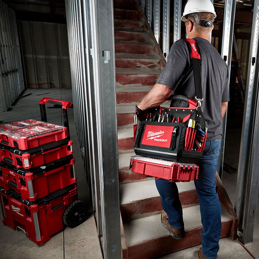 MILWAUKEE PACKOUT™ 250 mm:n rakennustyömaan säilytysastia 48228310