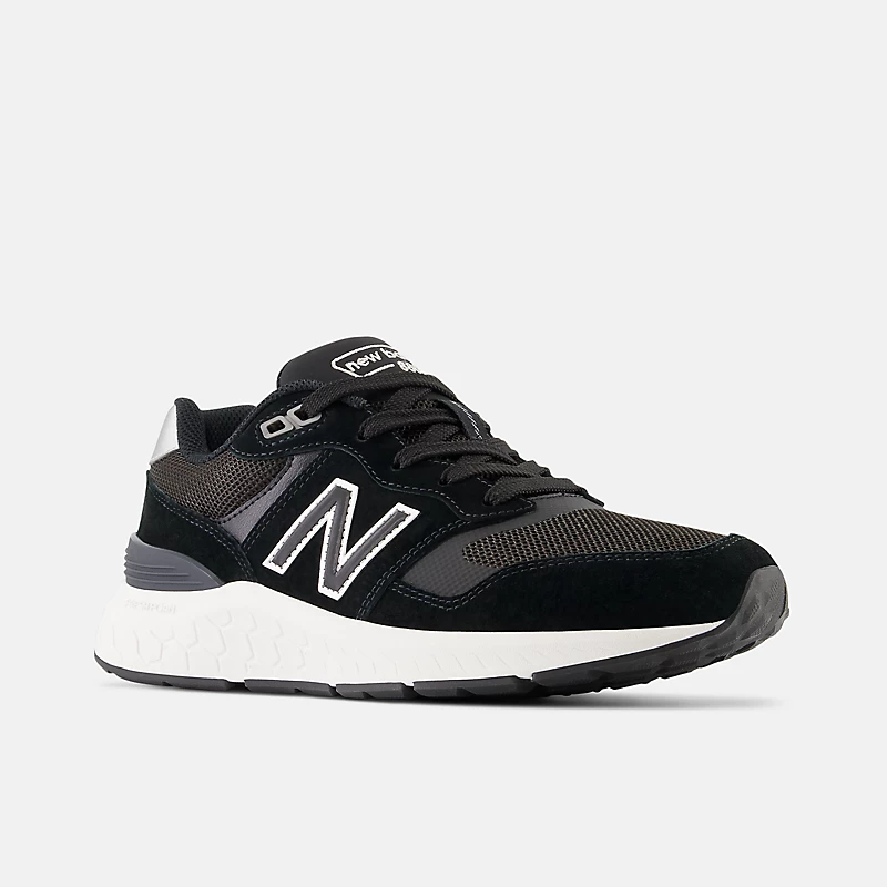 Damskie buty do chodzenia Fresh Foam 880 v6 – czarne ze srebrnym metalicznym wykończeniem