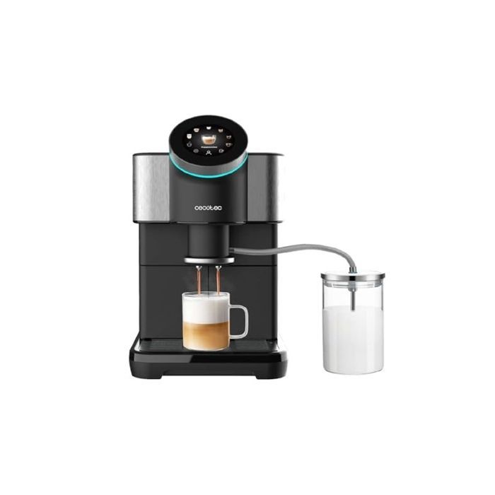 Cafetera superautomática Cecotec Cremmaet Spin con pantalla táctil. Espresso, 1450 W, 15 bares, pantalla TFT, Thermoblock, autolimpieza.