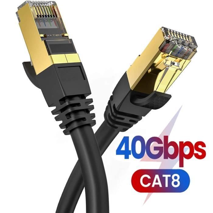 Ototon® 5M Cat 8 Ethernet Cable RJ45 High Speed Network 40Gbps 2000MHz SFTP For PS5 PS4 PC TV Box Video Game Consoles - 5M