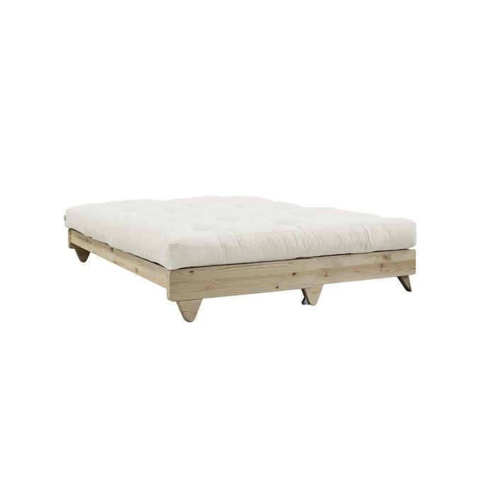 Sofá-cama conversível FRESH em pinho cru, área de dormir 140x200 cm.